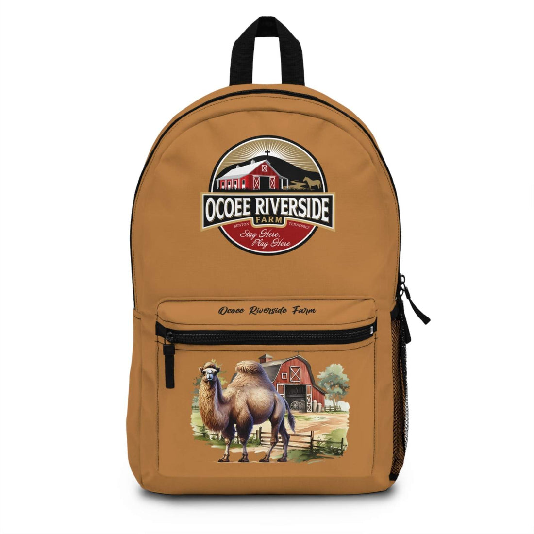 Ocoee Riverside Farm Camel Print Backpack