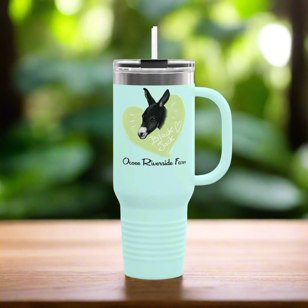 Cute Donkey Insulated Travel Mug - 40oz - Perfect for Adventure Lovers!