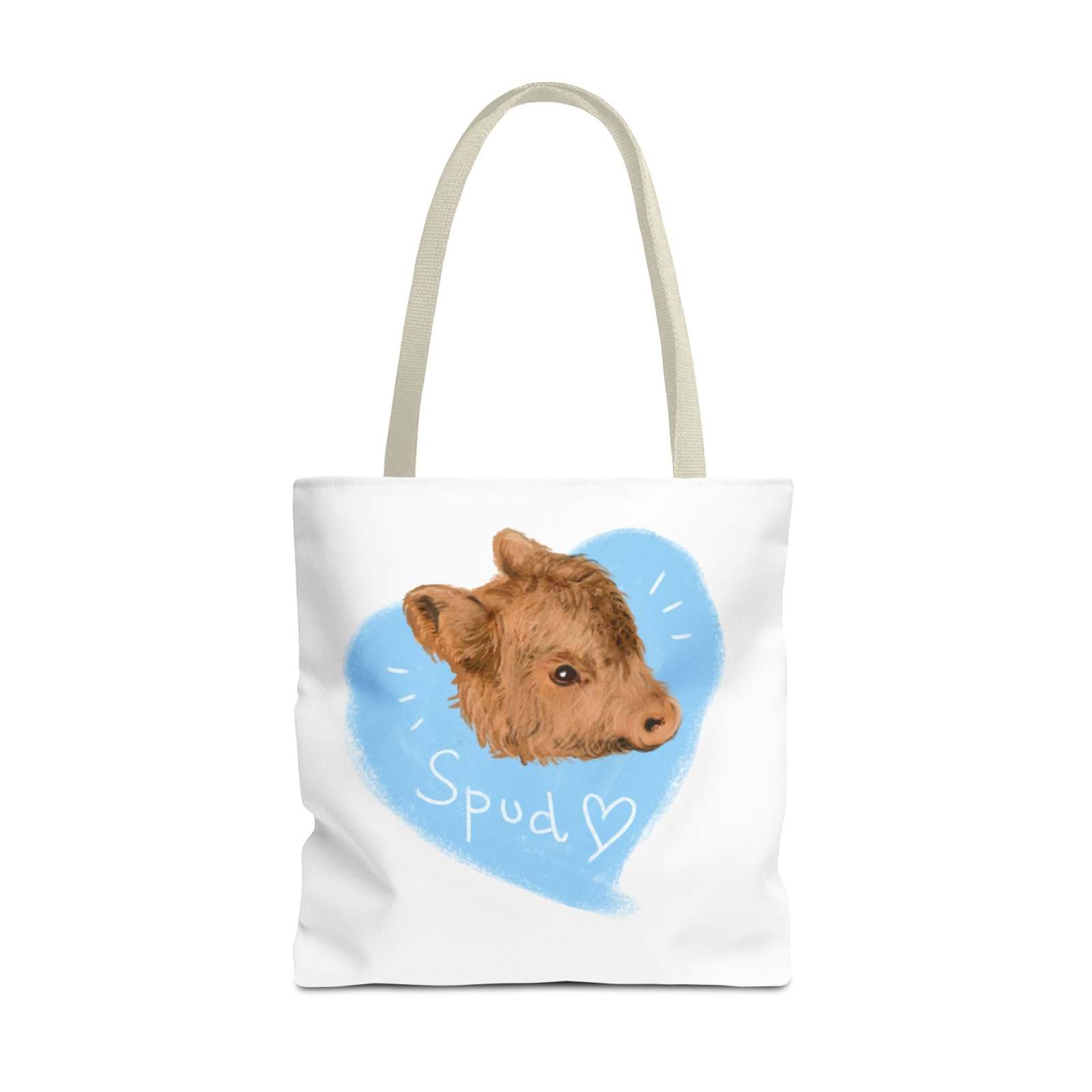 Adorable Spud Cow Tote Bag