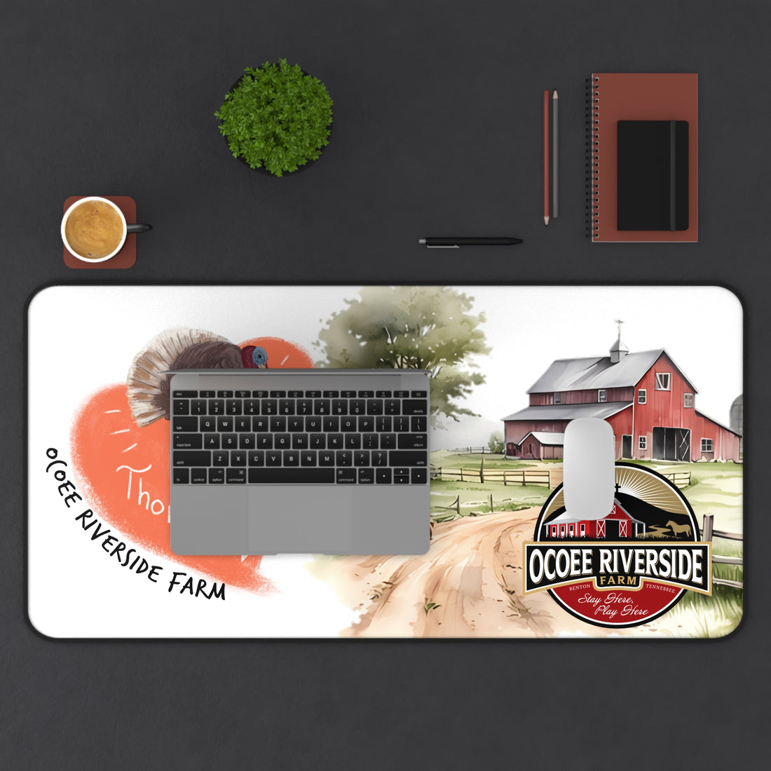 Animal Farm Custom Ocoee Riverside Farm Desk Mat Design
