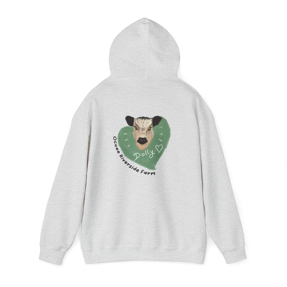 Dolly the Cow Unisex Hoodie - Cozy Riverside Farm Sweatshirt