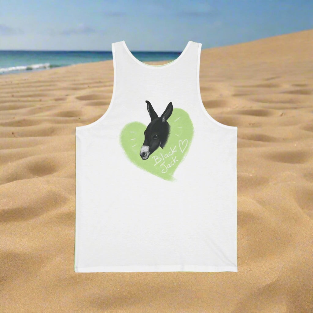 Black Jack Donkey Unisex Jersey Tank – Fun Summer Wear
