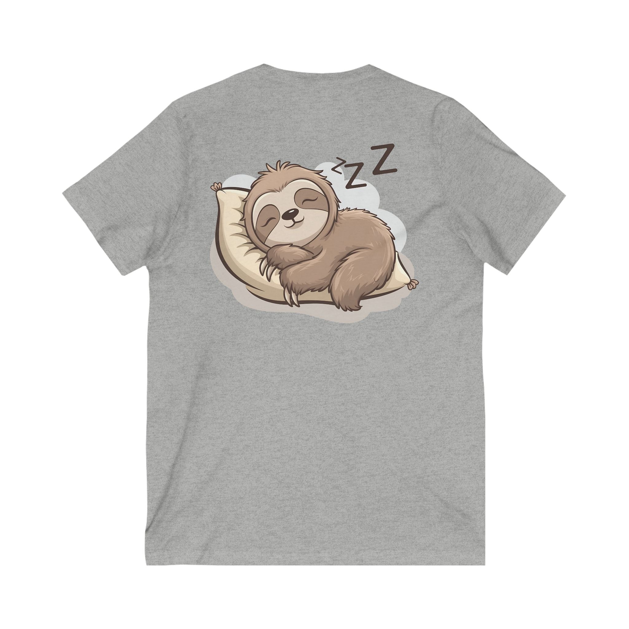 Cute Sloth Unisex V-Neck T-Shirt