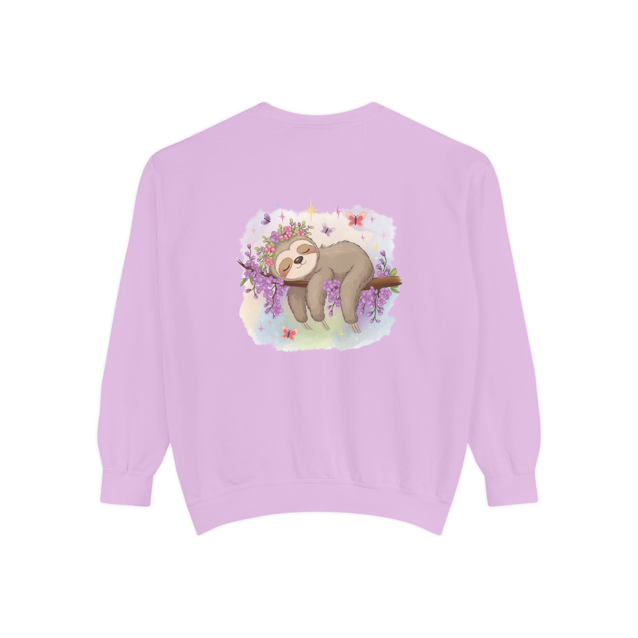 Sleepy Sloth Garment-Dyed Sweatshirt