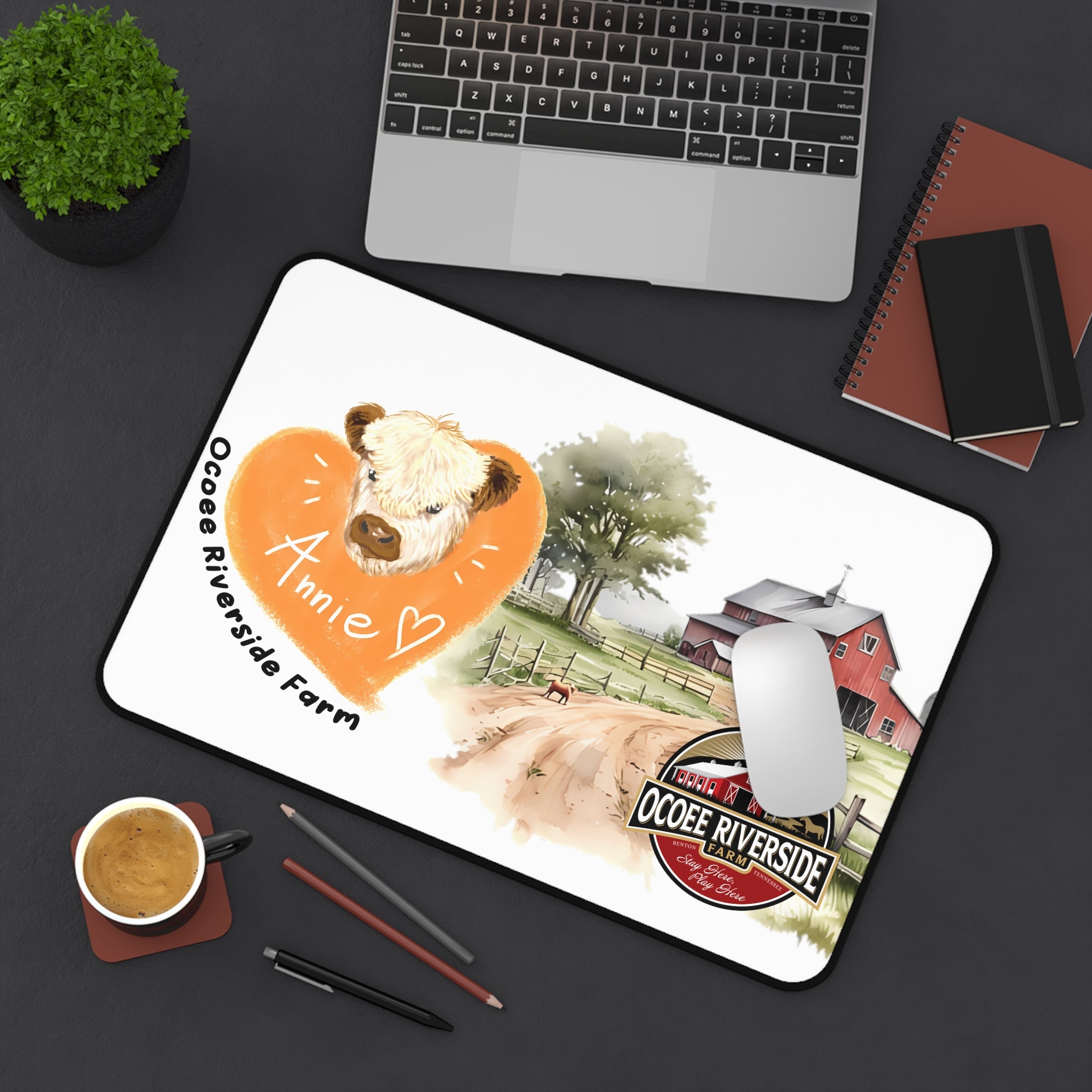 Animal Farm Custom Ocoee Riverside Farm Desk Mat Design