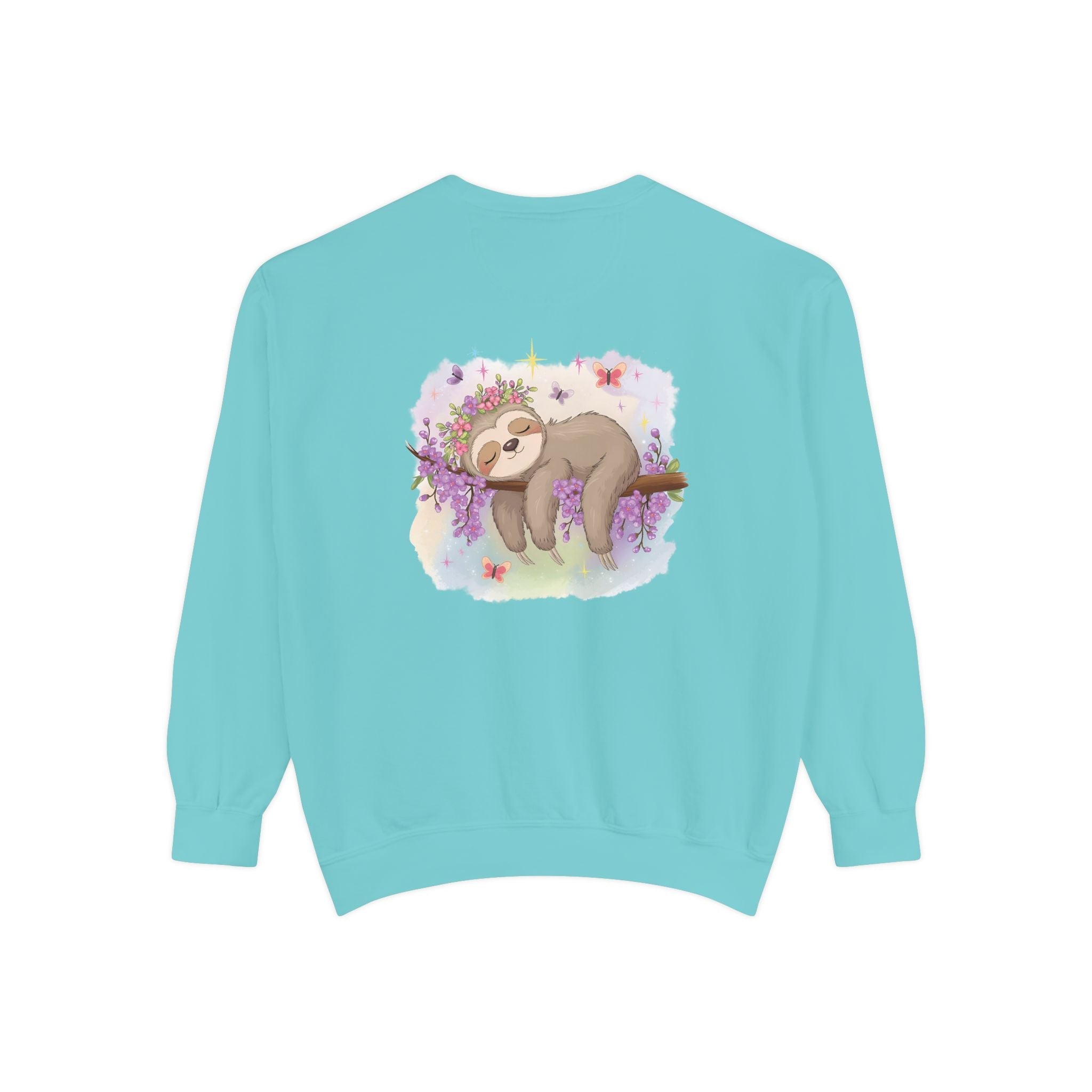 Sleepy Sloth Garment-Dyed Sweatshirt