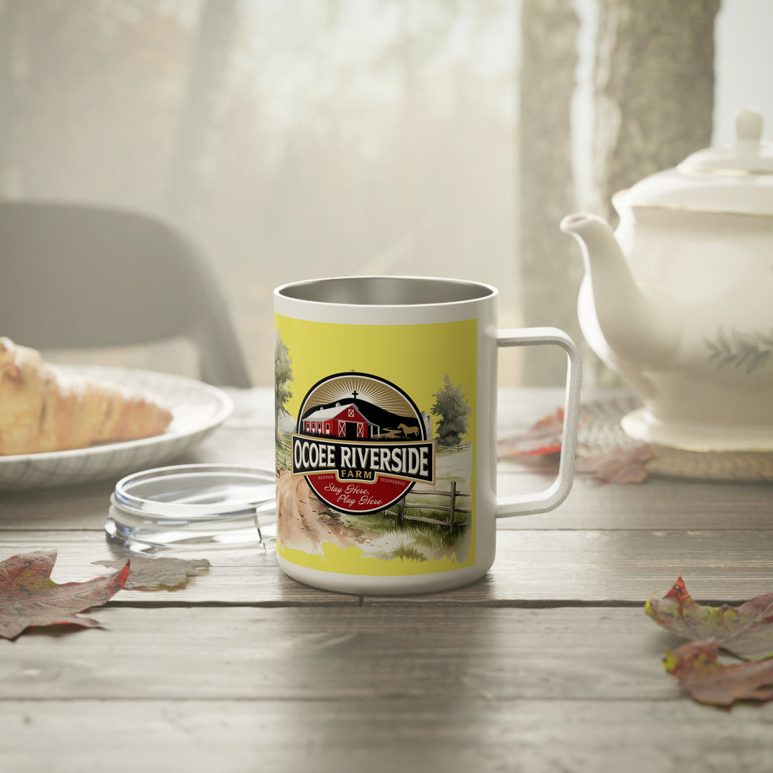 Rustic Insulated Coffee Mug | 10oz Mug with Farmhouse Design for Country Lovers