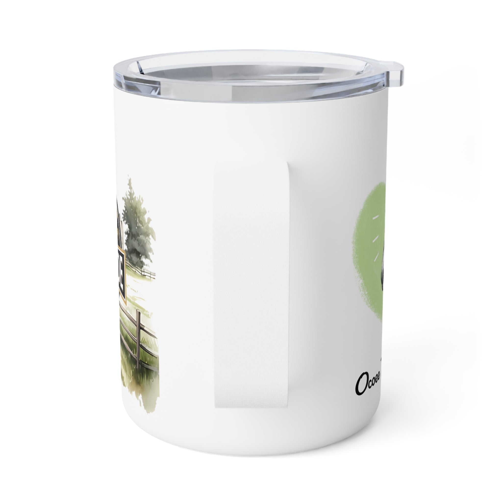 Rustic Insulated Coffee Mug | 10oz Mug with Farmhouse Design for Country Lovers