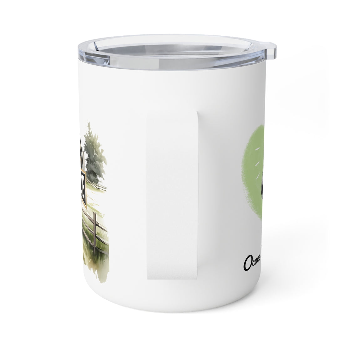 Rustic Insulated Coffee Mug | 10oz Mug with Farmhouse Design for Country Lovers