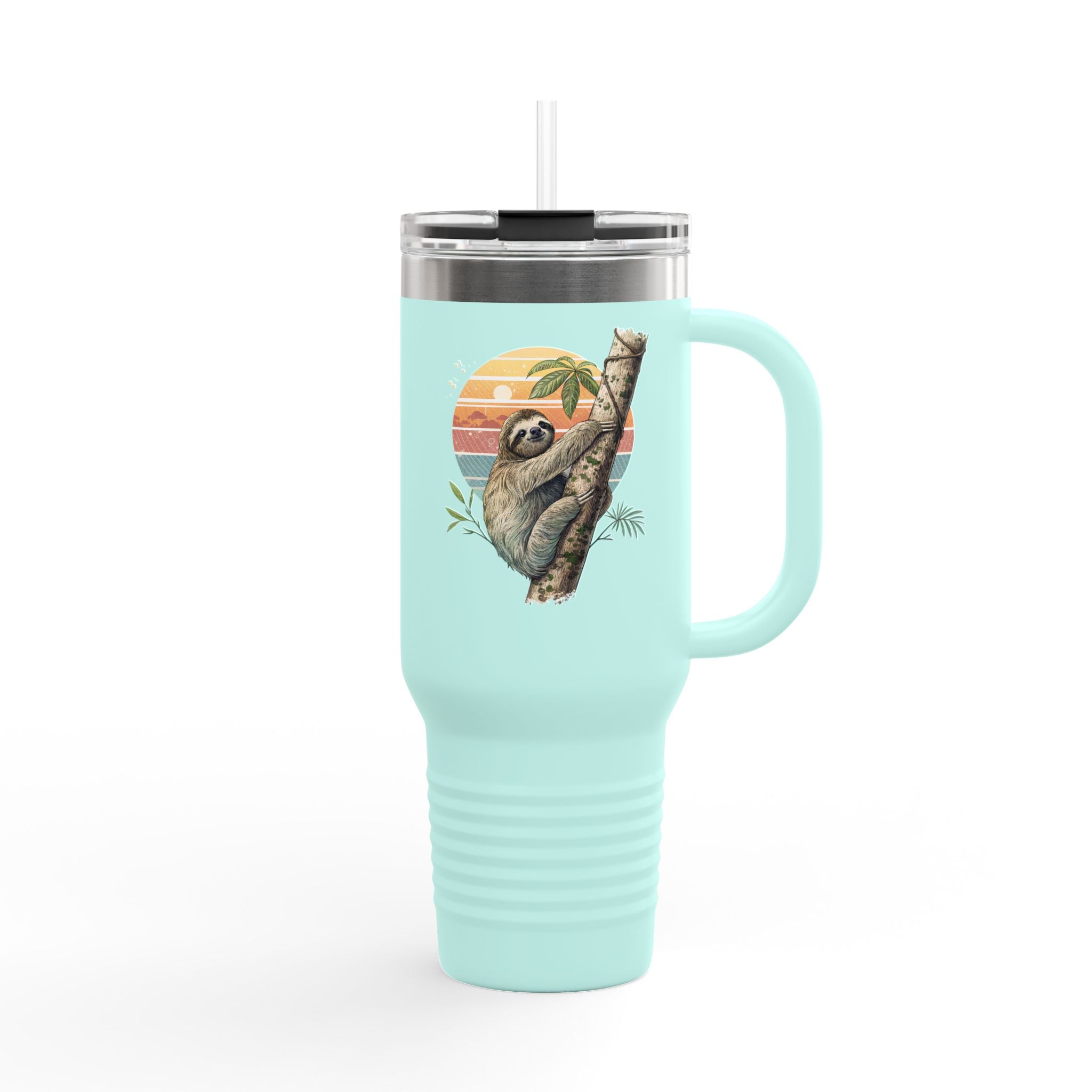 Sloth-Themed Insulated Travel Mug - 40oz Adventure Companion