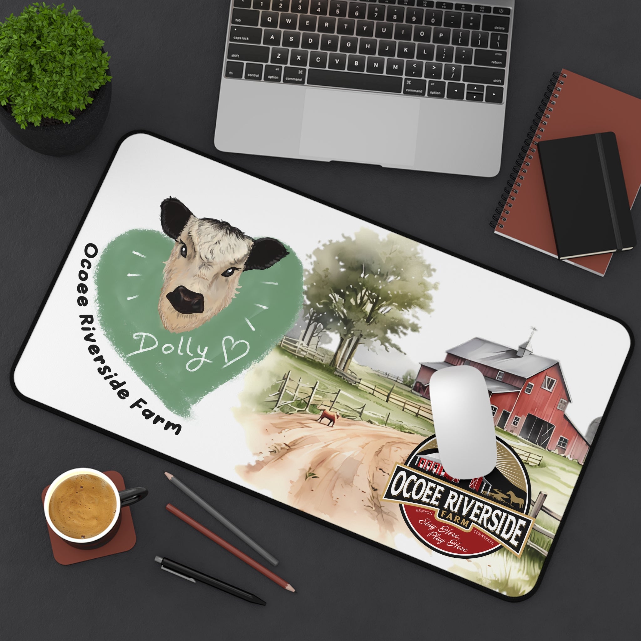 Animal Farm Custom Ocoee Riverside Farm Desk Mat Design