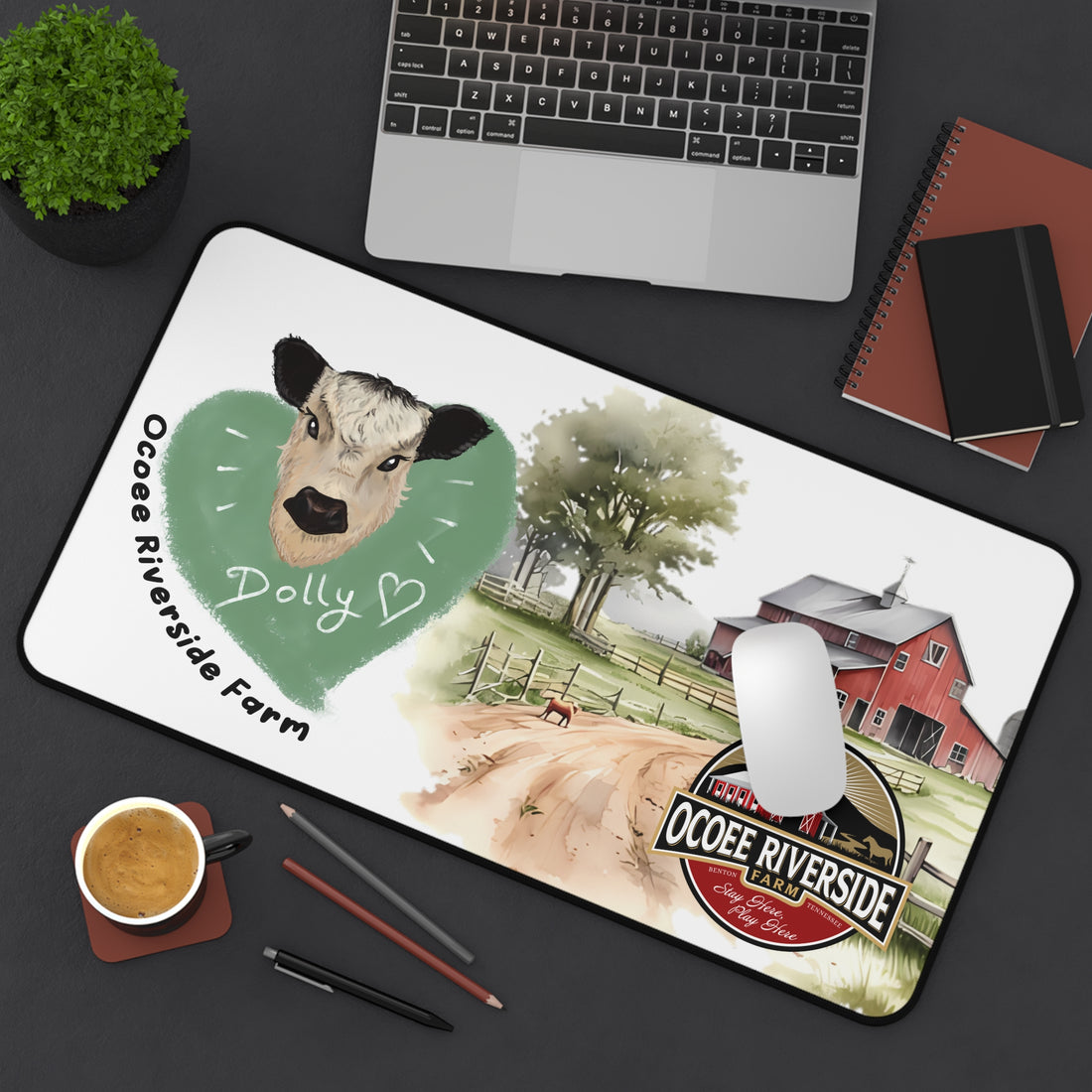 Animal Farm Custom Ocoee Riverside Farm Desk Mat Design