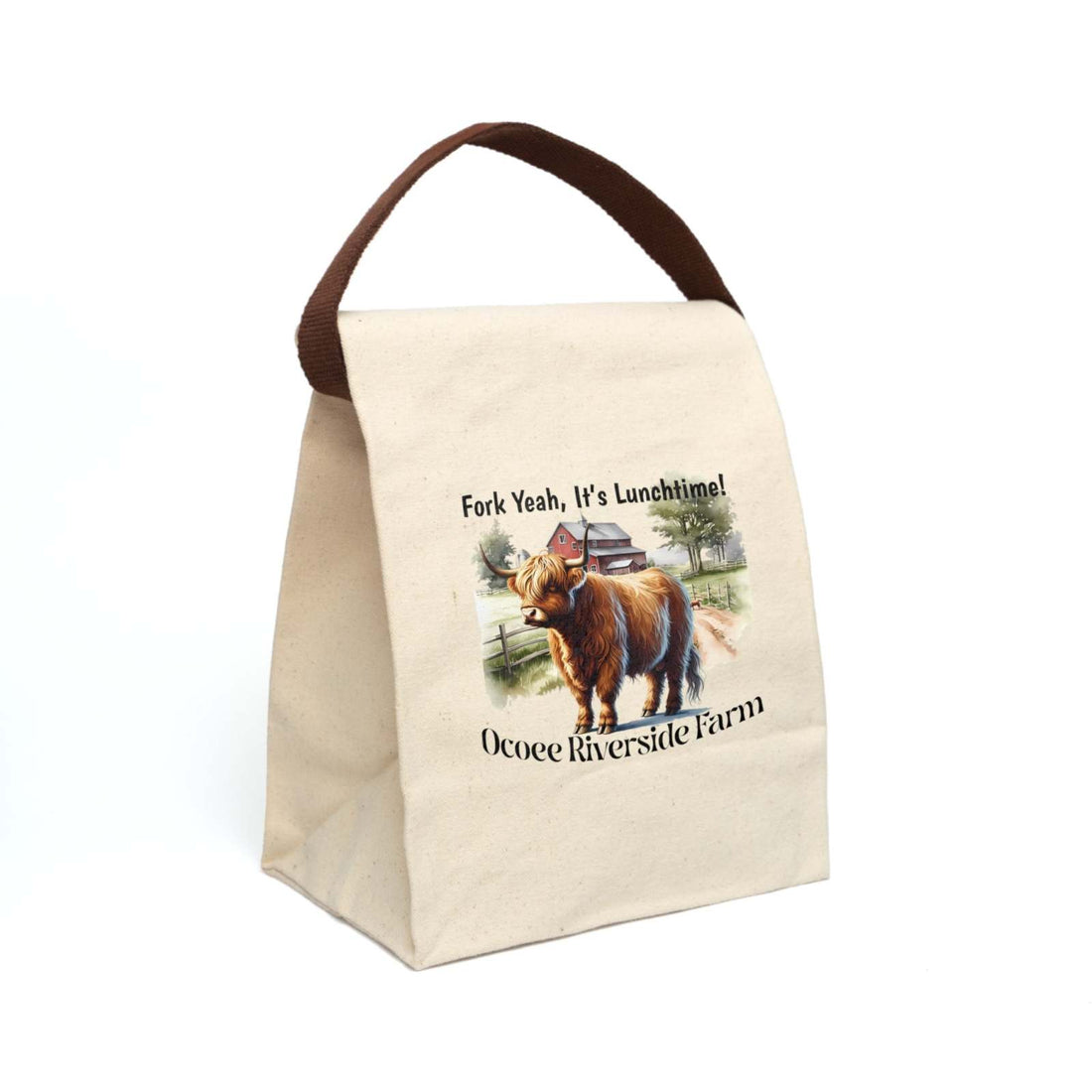 Canvas Lunch Bag with Strap