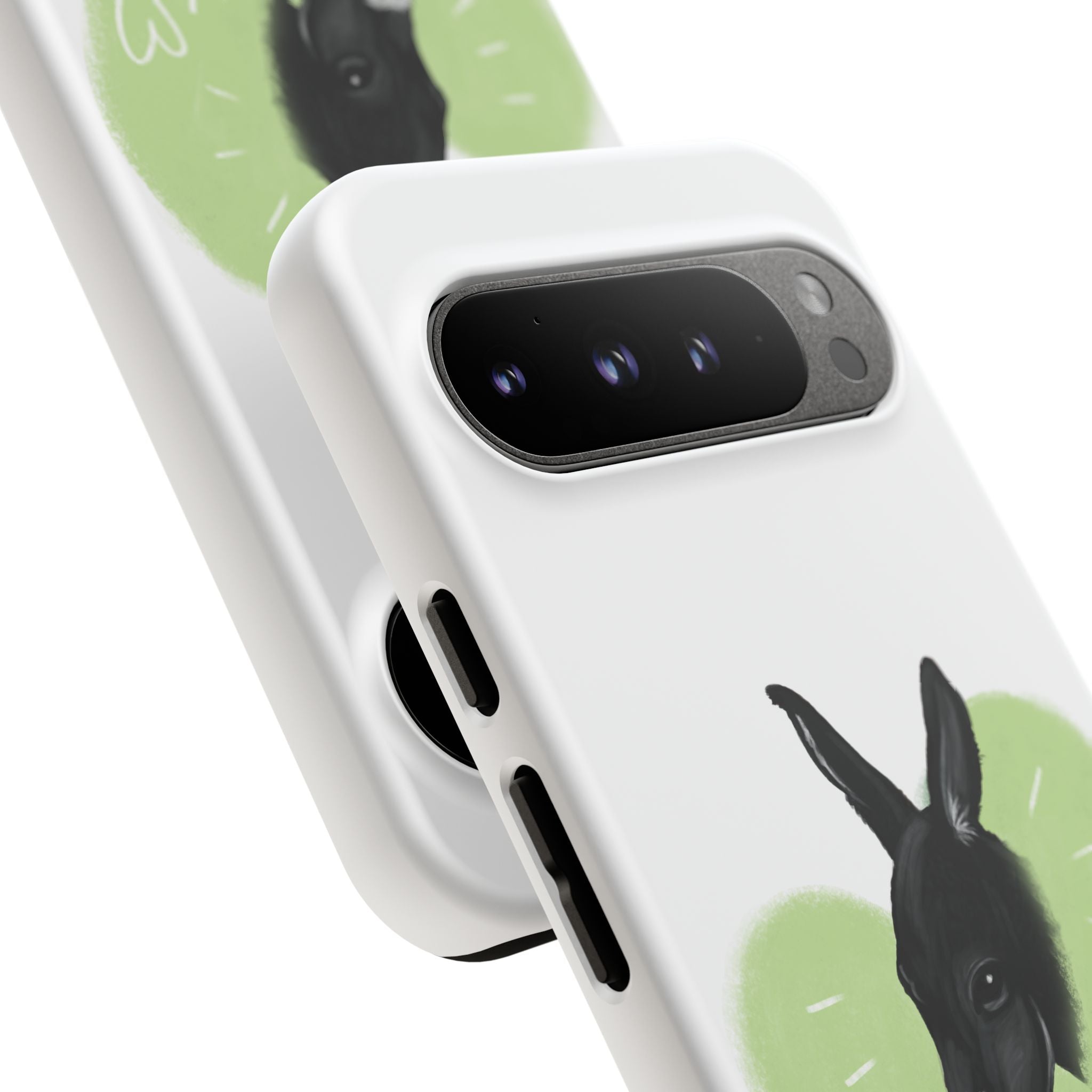 A donkey featuring the words "Black Jack" prominently displayed on its side at Ocoee Riverside Farm Phone Case