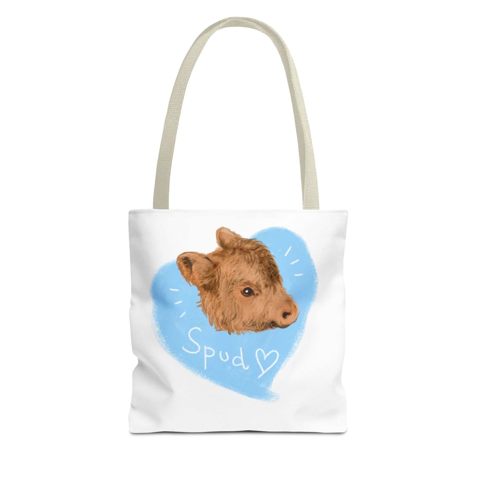 Adorable Spud Cow Tote Bag