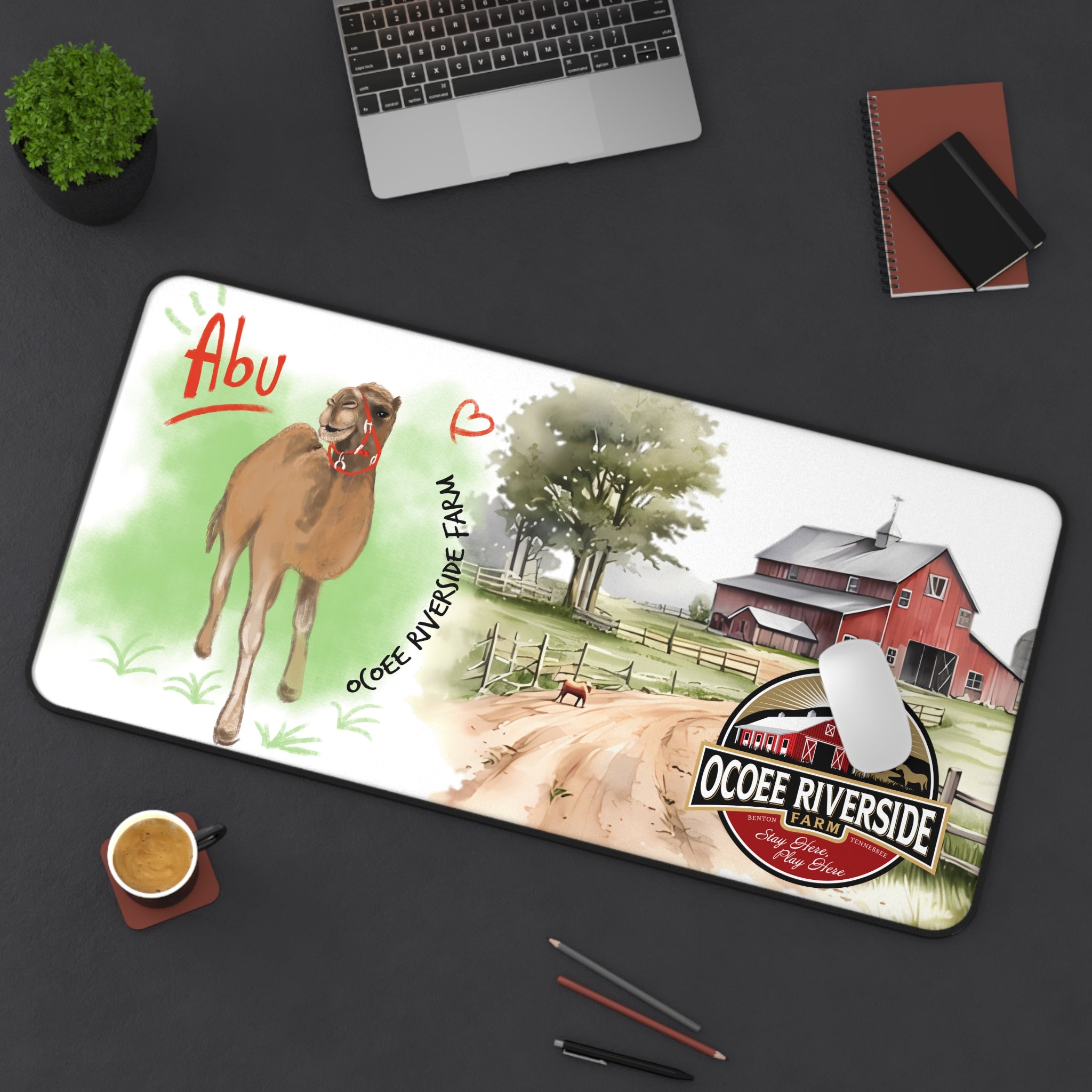 Animal Farm Custom Ocoee Riverside Farm Desk Mat Design