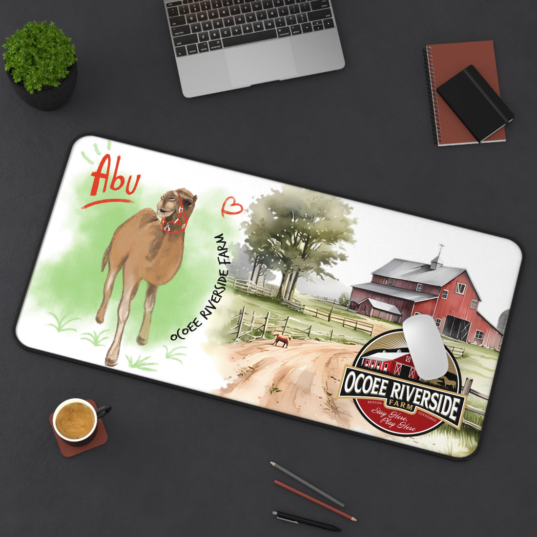 Animal Farm Custom Ocoee Riverside Farm Desk Mat Design