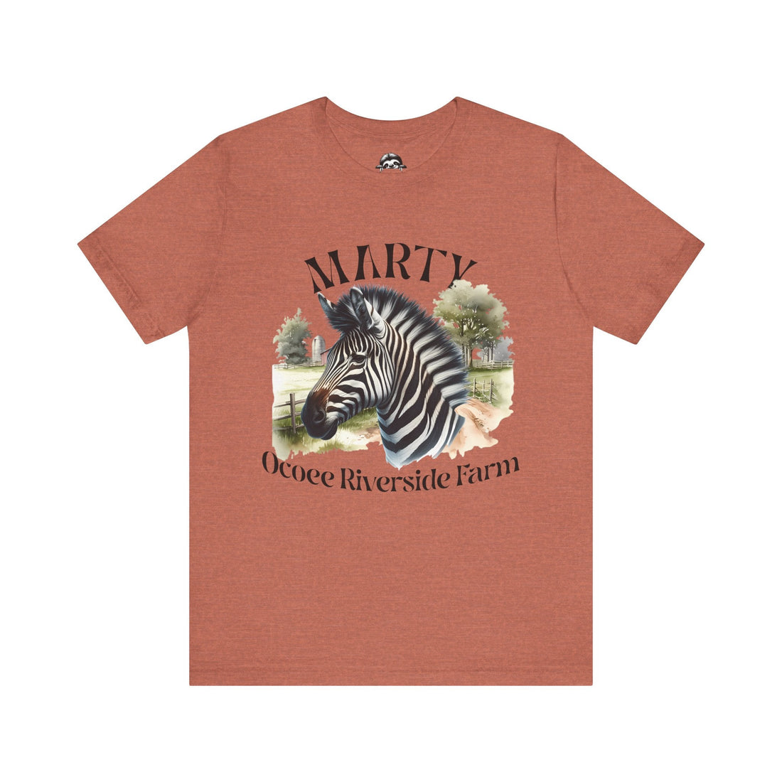 Marty Zebra Ocoee Farm Tee
