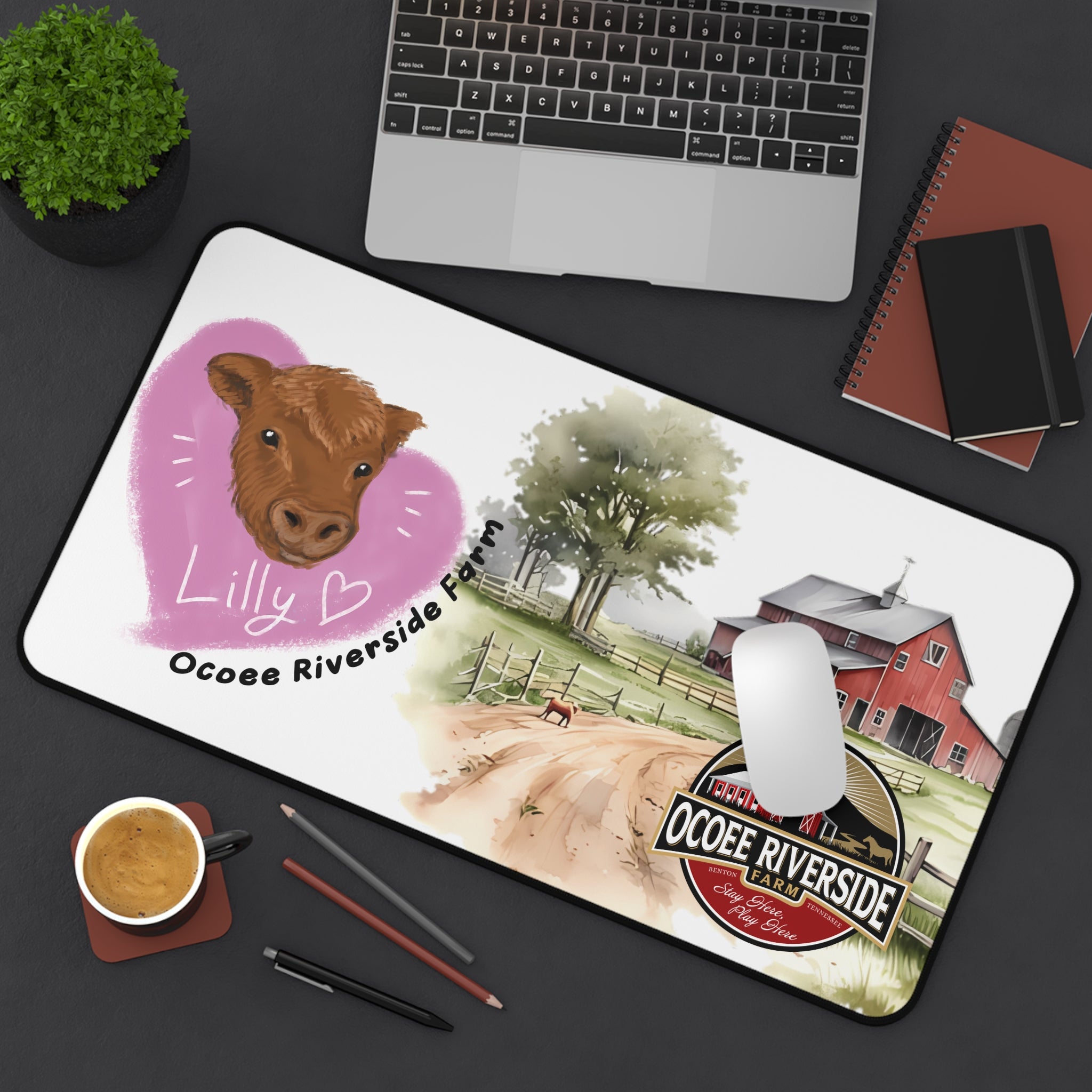 Animal Farm Custom Ocoee Riverside Farm Desk Mat Design
