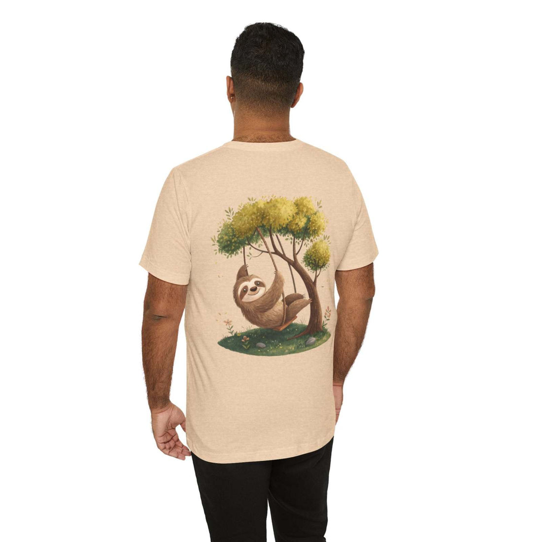Sloth Swinging from a Tree Branch T-Shirt