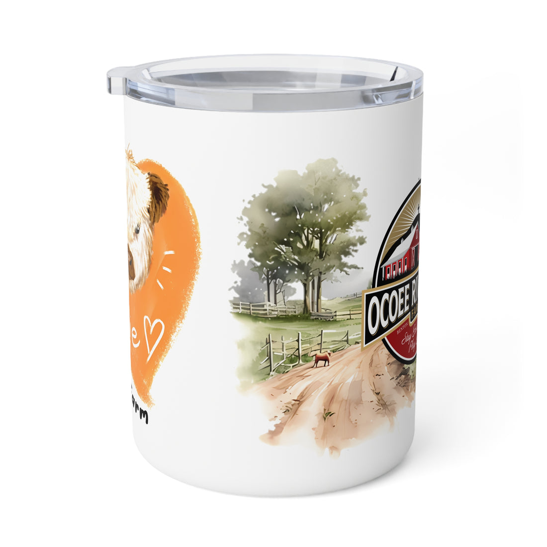 Rustic Insulated Coffee Mug | 10oz Mug with Farmhouse Design for Country Lovers