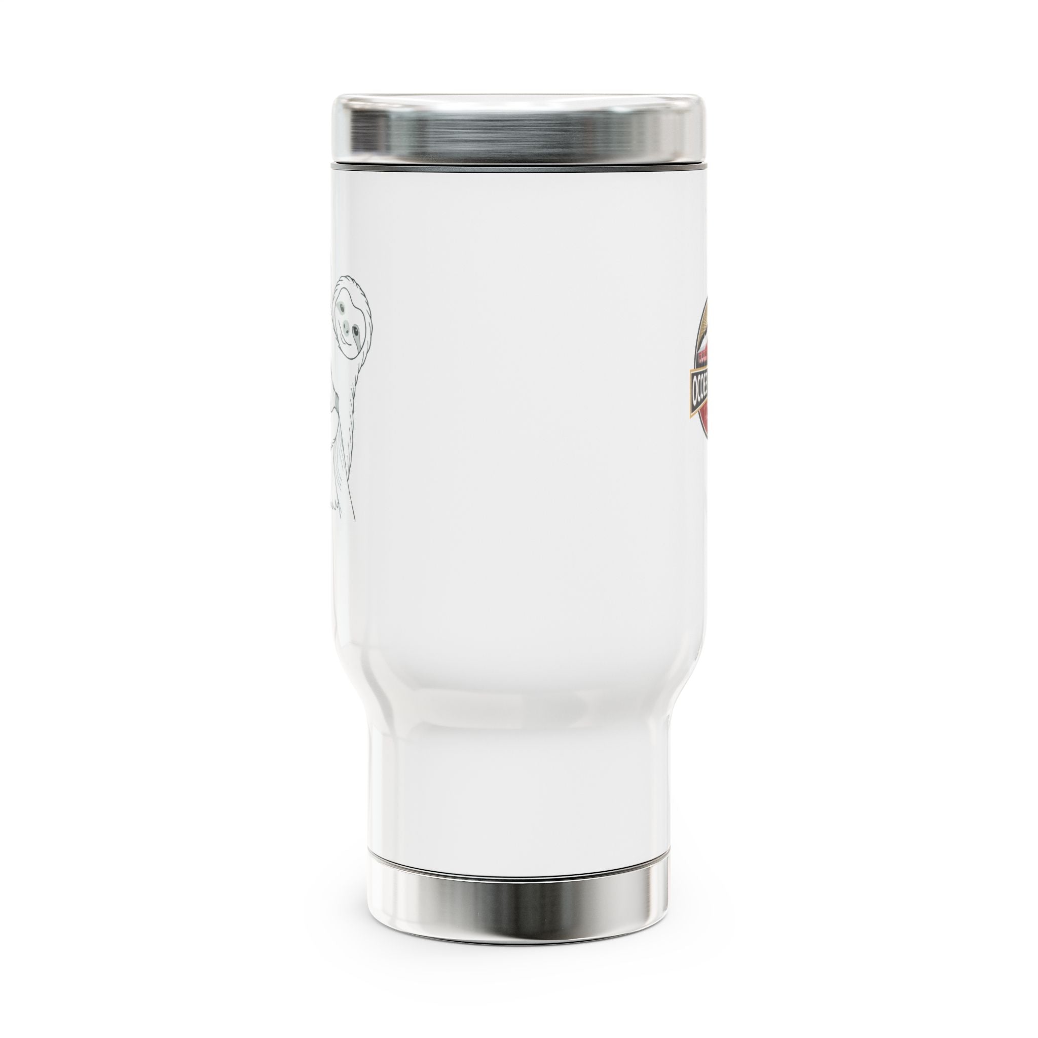 Cute Sloth Stainless Steel Travel Mug - 14oz with Handle - Perfect for Coffee Lovers & Gifts
