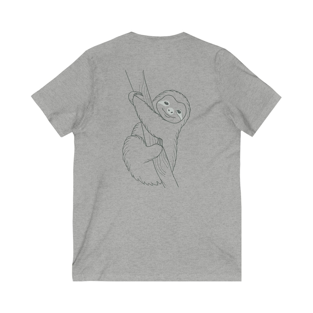 Cute Sloth Unisex V-Neck T-Shirt