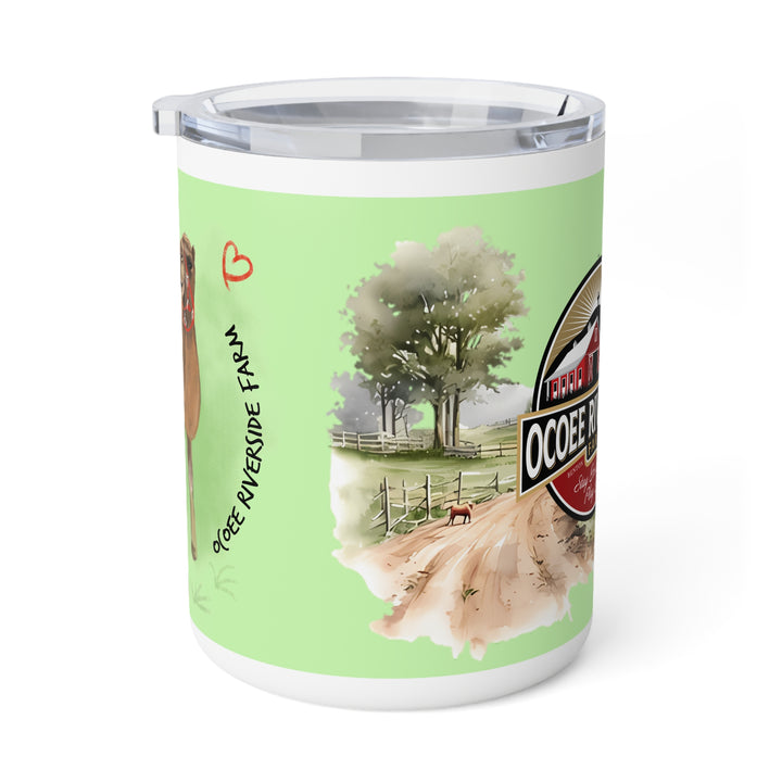 Rustic Insulated Coffee Mug | 10oz Mug with Farmhouse Design for Country Lovers