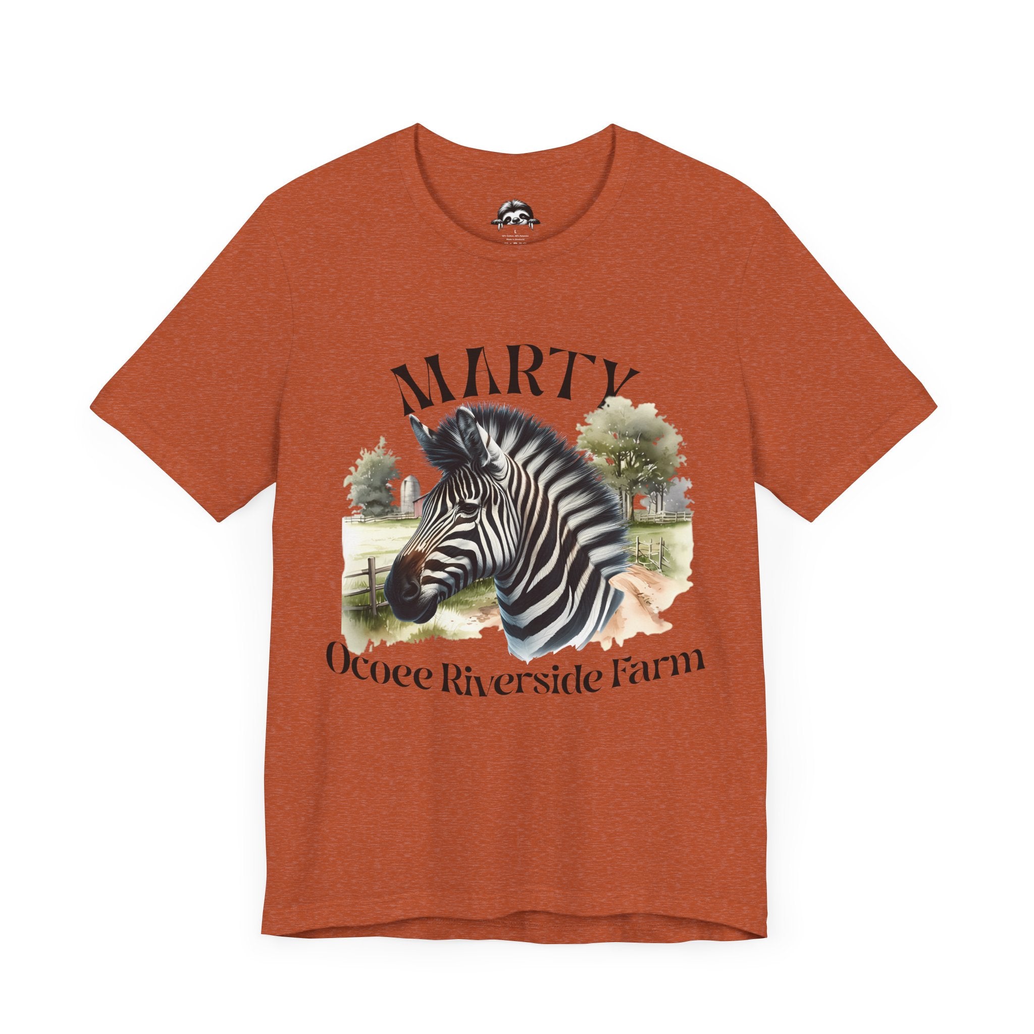 Marty Zebra Ocoee Farm Tee