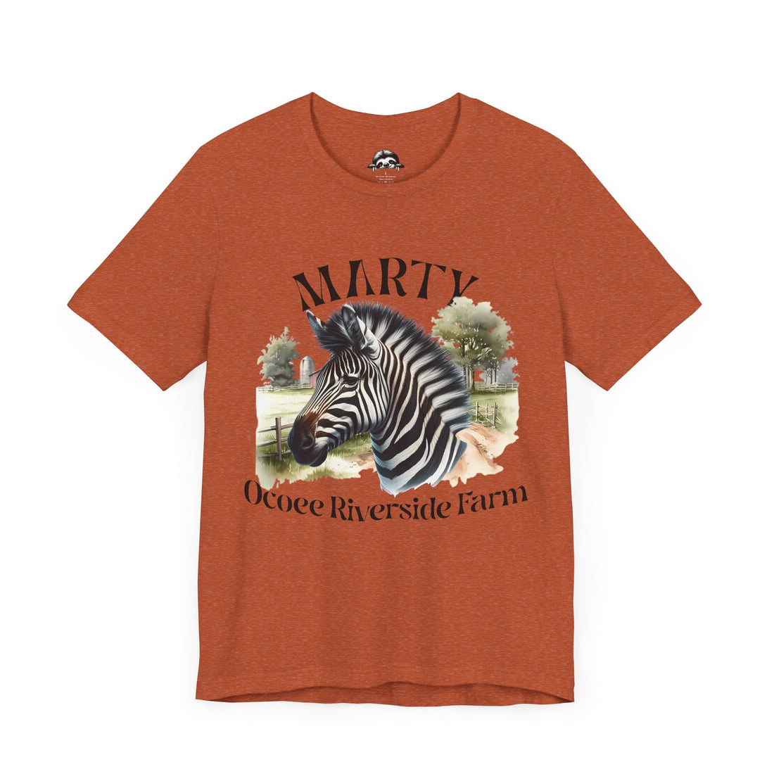 Marty Zebra Ocoee Farm Tee