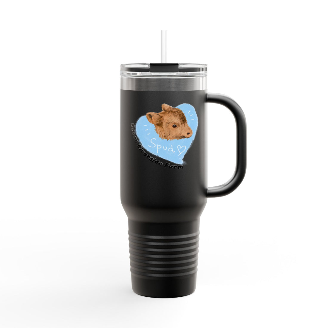 Cute Cow Insulated Travel Mug - 40oz - Perfect for Adventure Lovers!