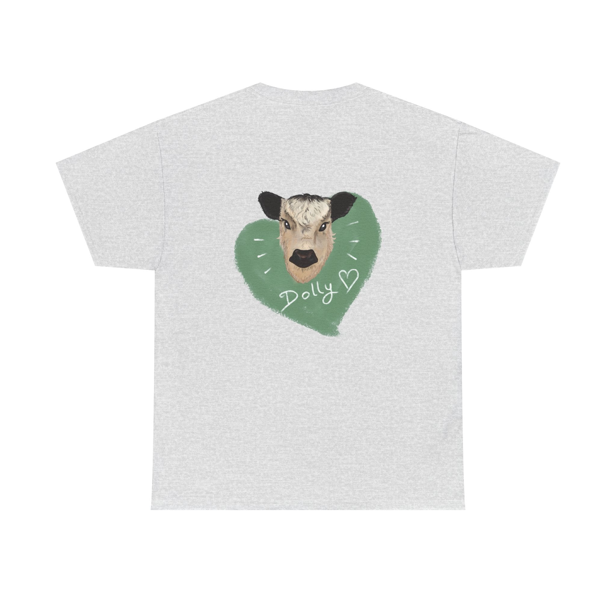 Dolly Cow Unisex Heavy Cotton Tee - Cute Farm Animal Graphic T-Shirt