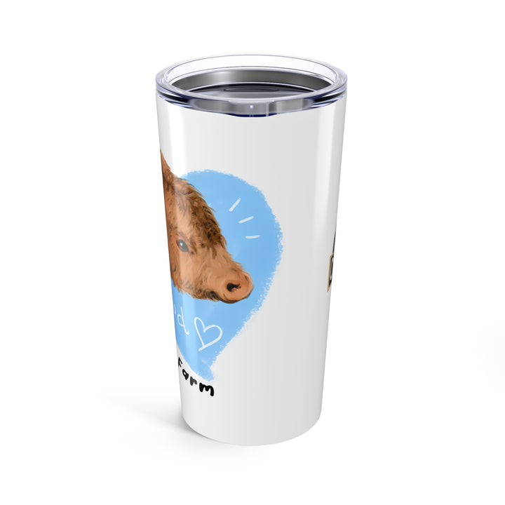 Custom 20oz Tumbler - Riverside Farm Cute Cow Design