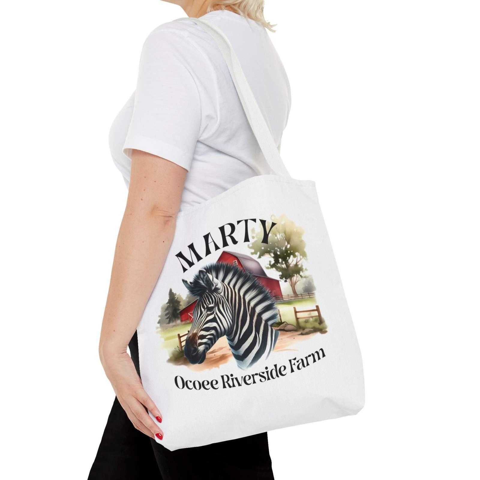 Custom Zebra Tote Bag