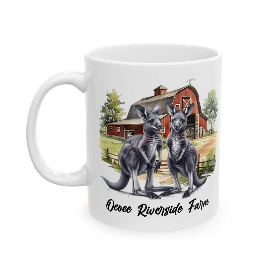 Kangaroo Farmhouse Ceramic Mug