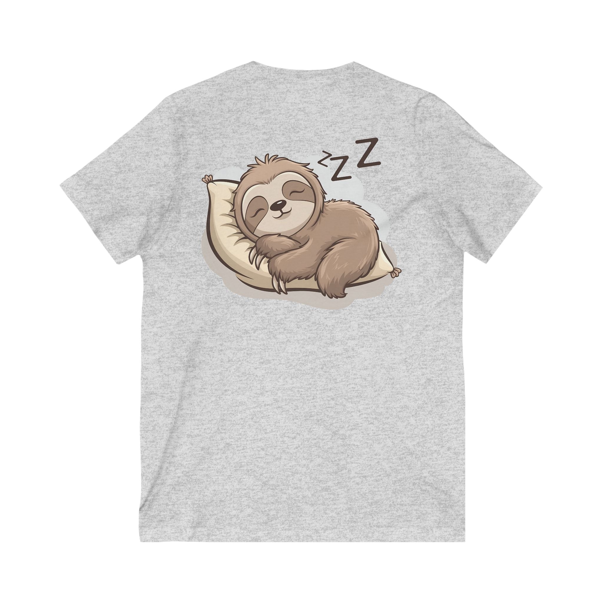 Cute Sloth Unisex V-Neck T-Shirt