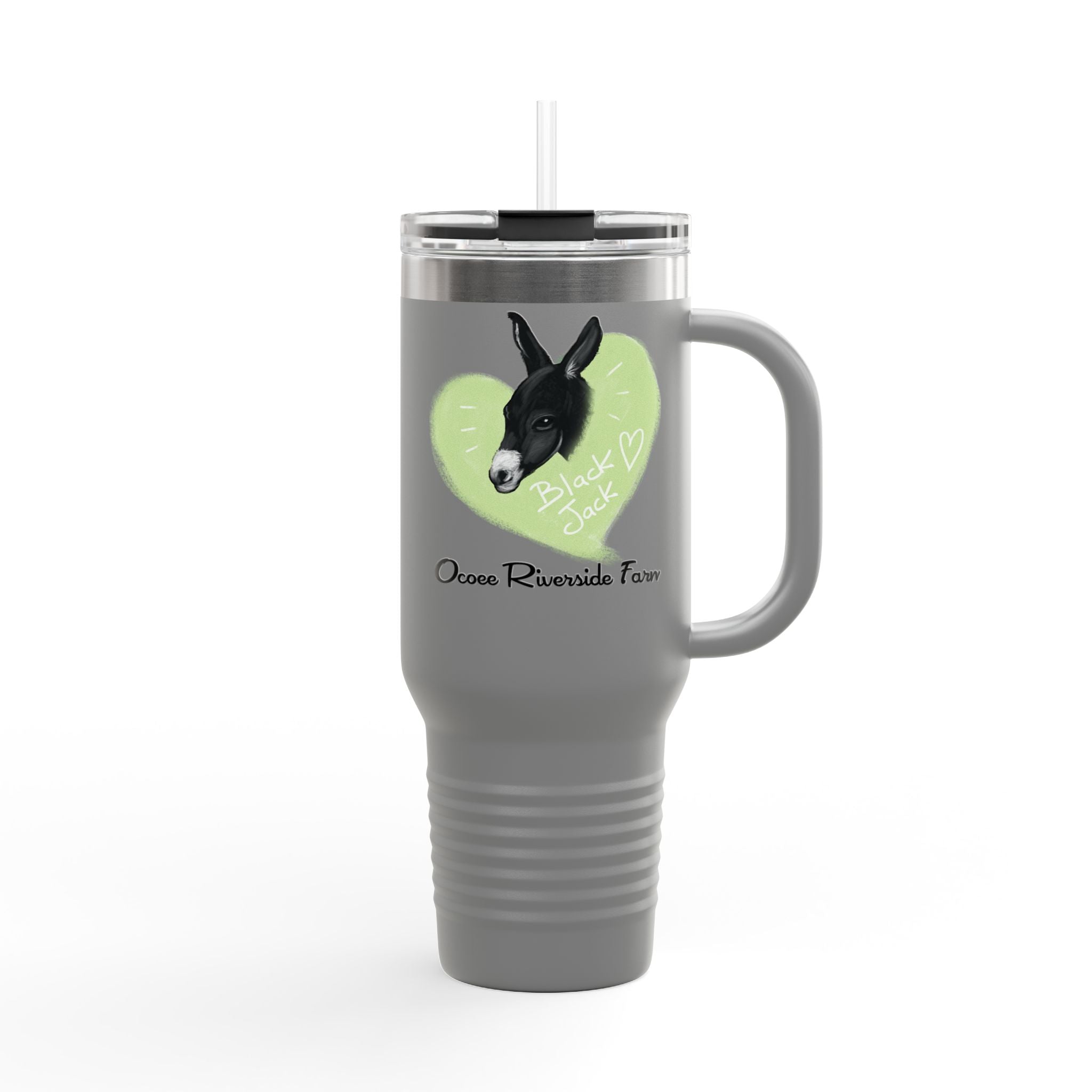 Cute Donkey Insulated Travel Mug - 40oz - Perfect for Adventure Lovers!