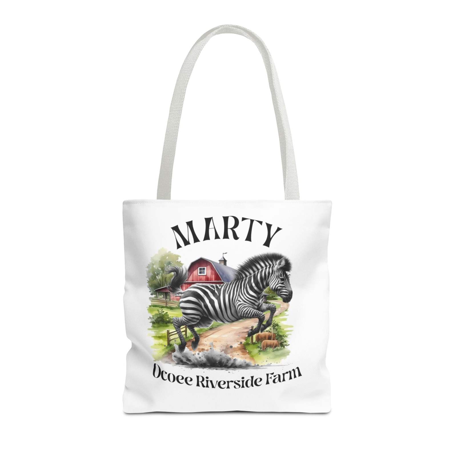 Personalized Zebra Design Tote Bag