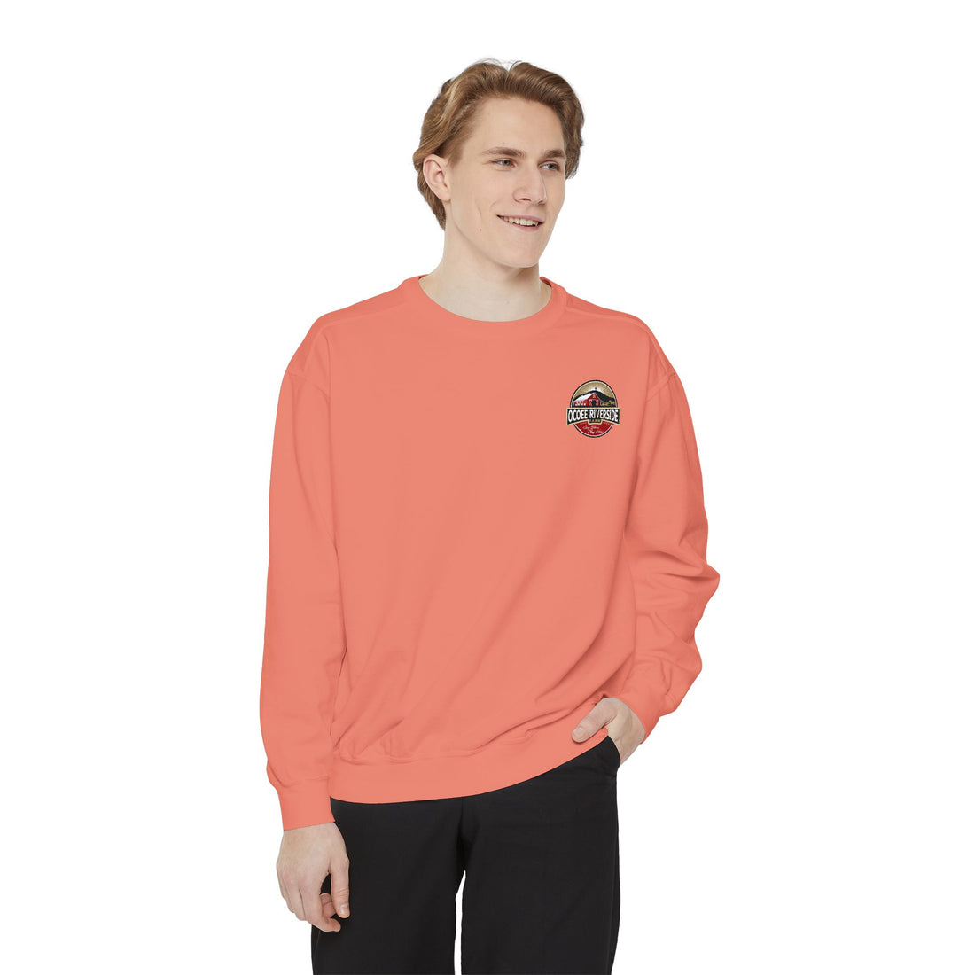 A zebra adorned with the word "Marty" creatively integrated into its stripes at Ocoee Riverside Farm Sweatshirt