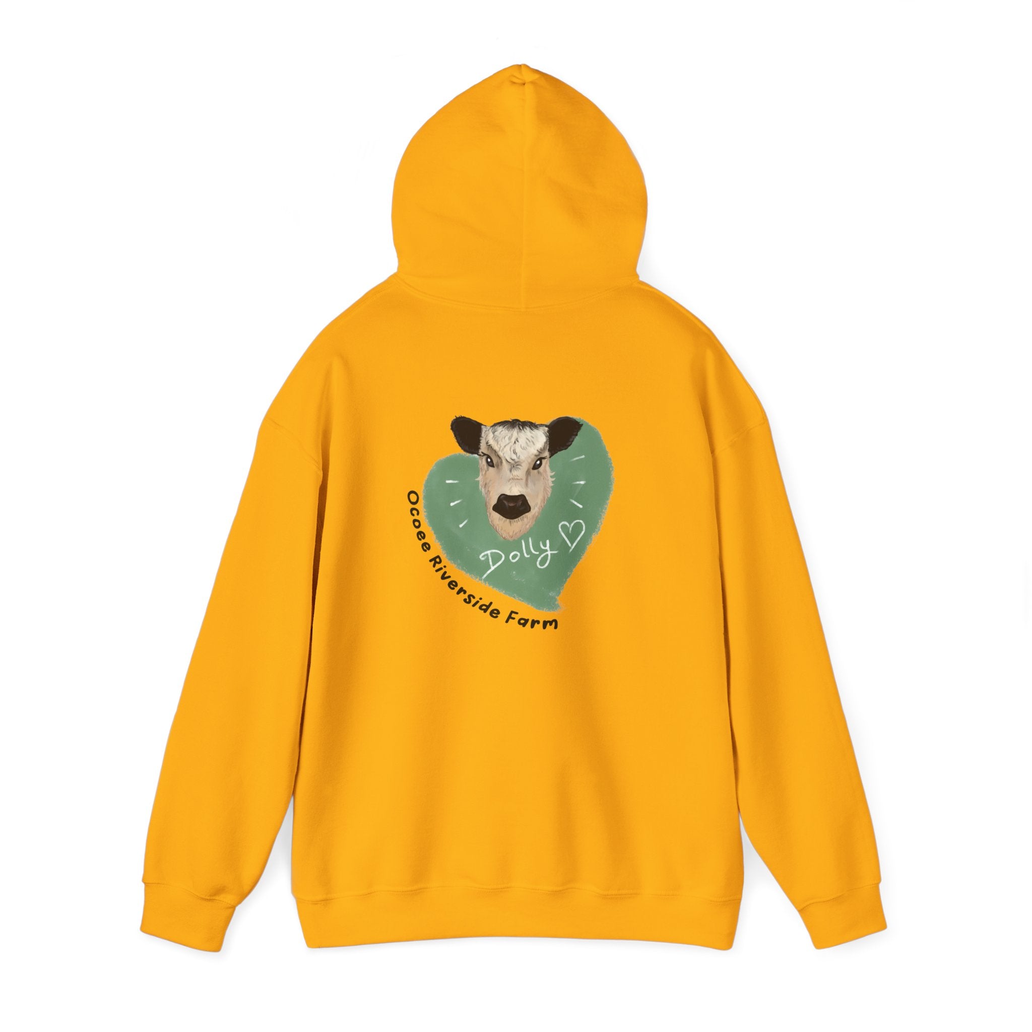 Dolly the Cow Unisex Hoodie - Cozy Riverside Farm Sweatshirt
