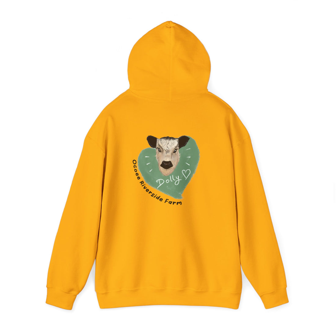 Dolly the Cow Unisex Hoodie - Cozy Riverside Farm Sweatshirt