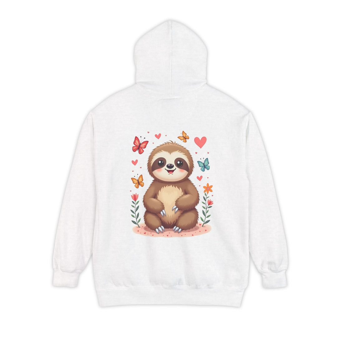 Cute Sloth Garment-Dyed Hoodie