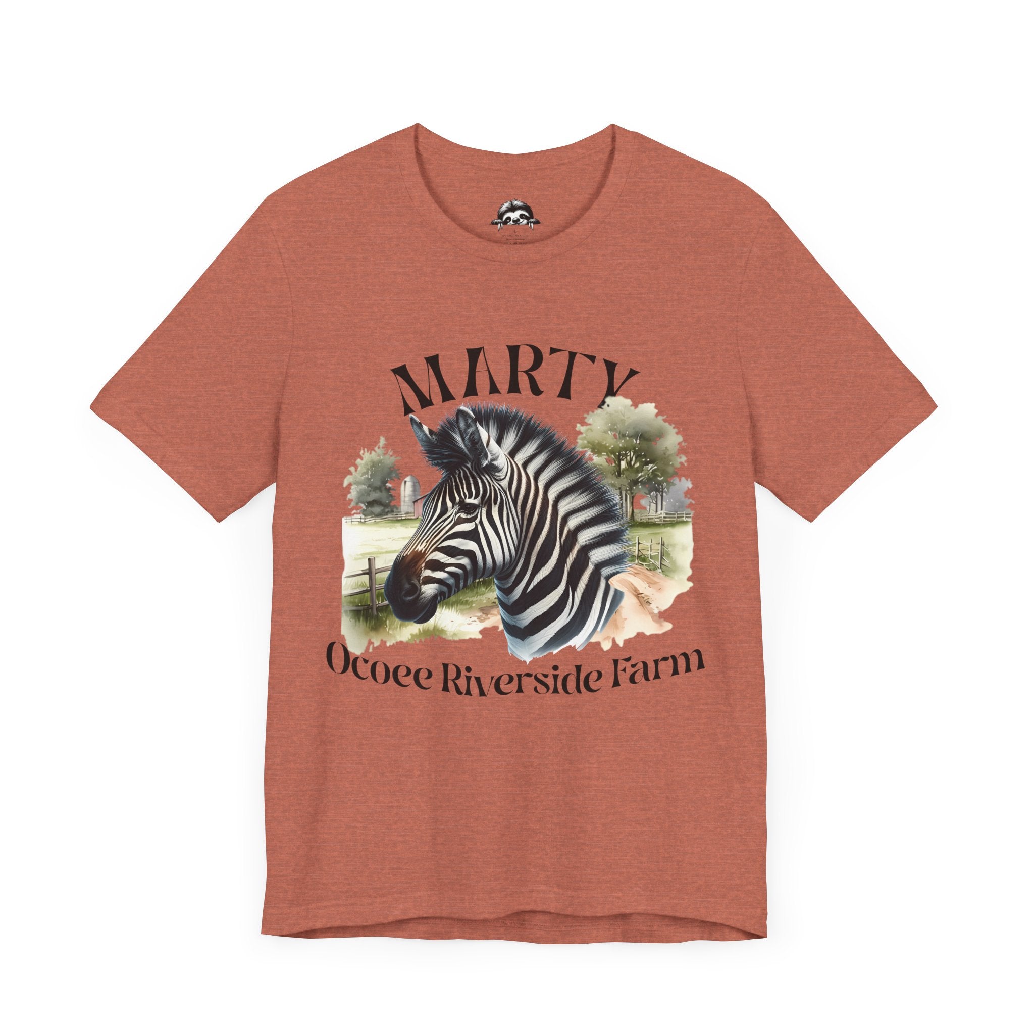 Marty Zebra Ocoee Farm Tee