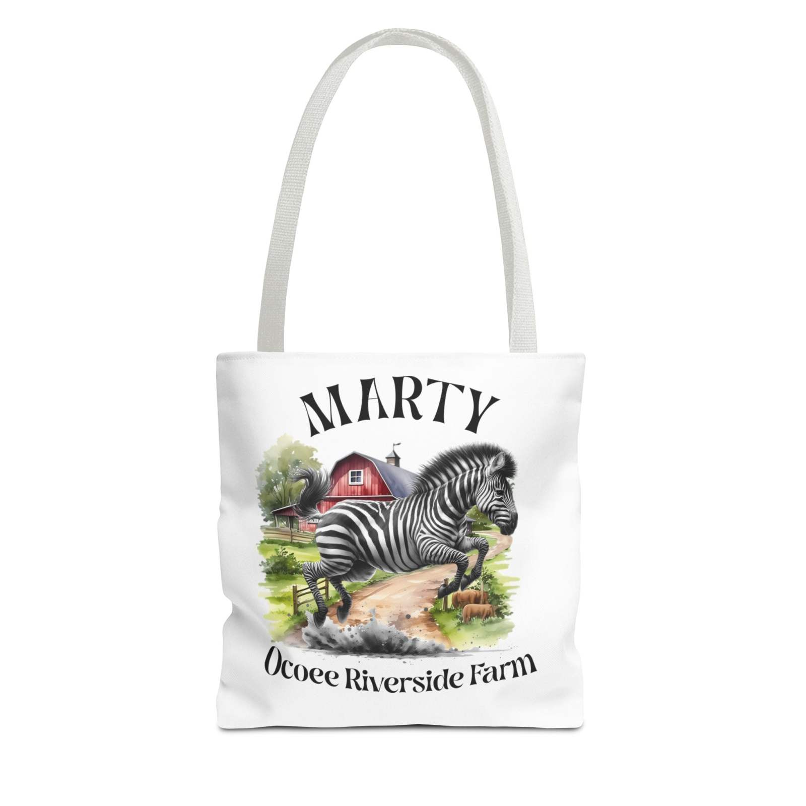 Personalized Zebra Design Tote Bag