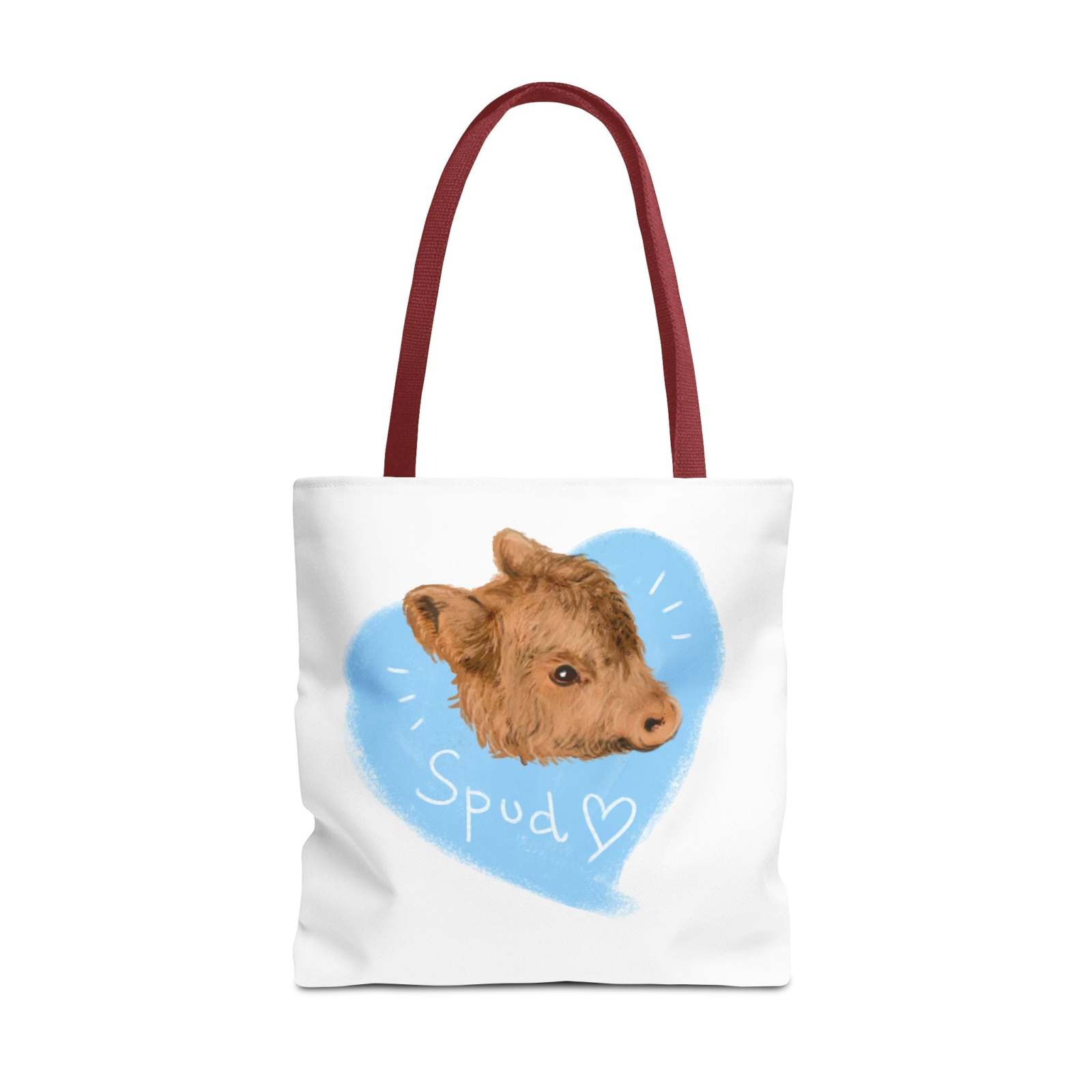 Adorable Spud Cow Tote Bag
