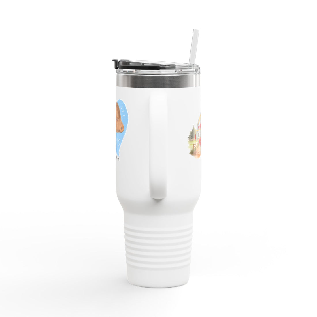 Cute Cow Insulated Travel Mug - 40oz - Perfect for Adventure Lovers!