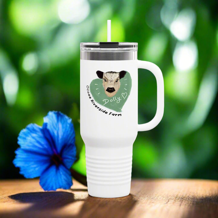 Cute Cow Insulated Travel Mug - 40oz - Perfect for Adventure Lovers!
