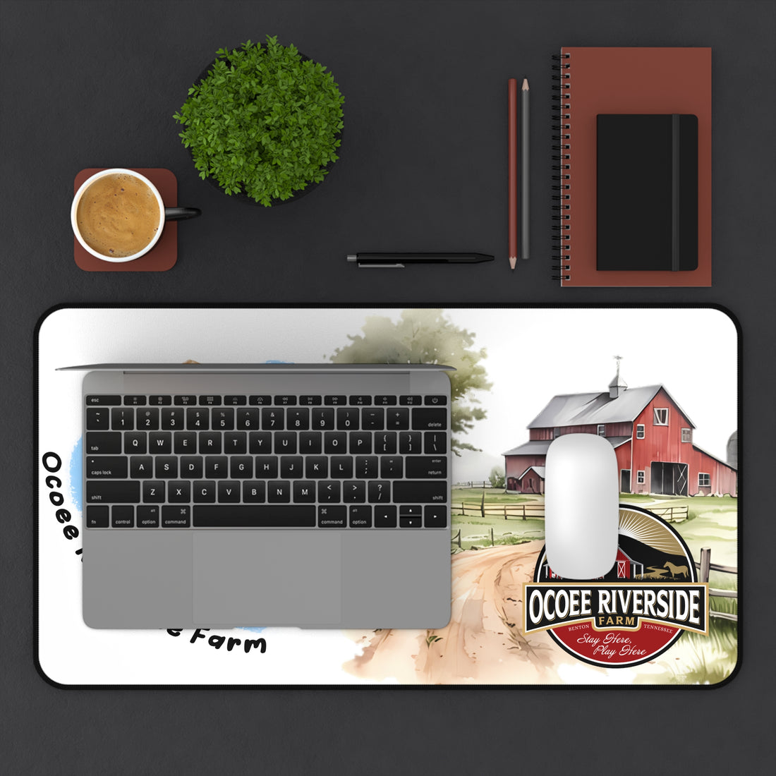 Animal Farm Custom Ocoee Riverside Farm Desk Mat Design