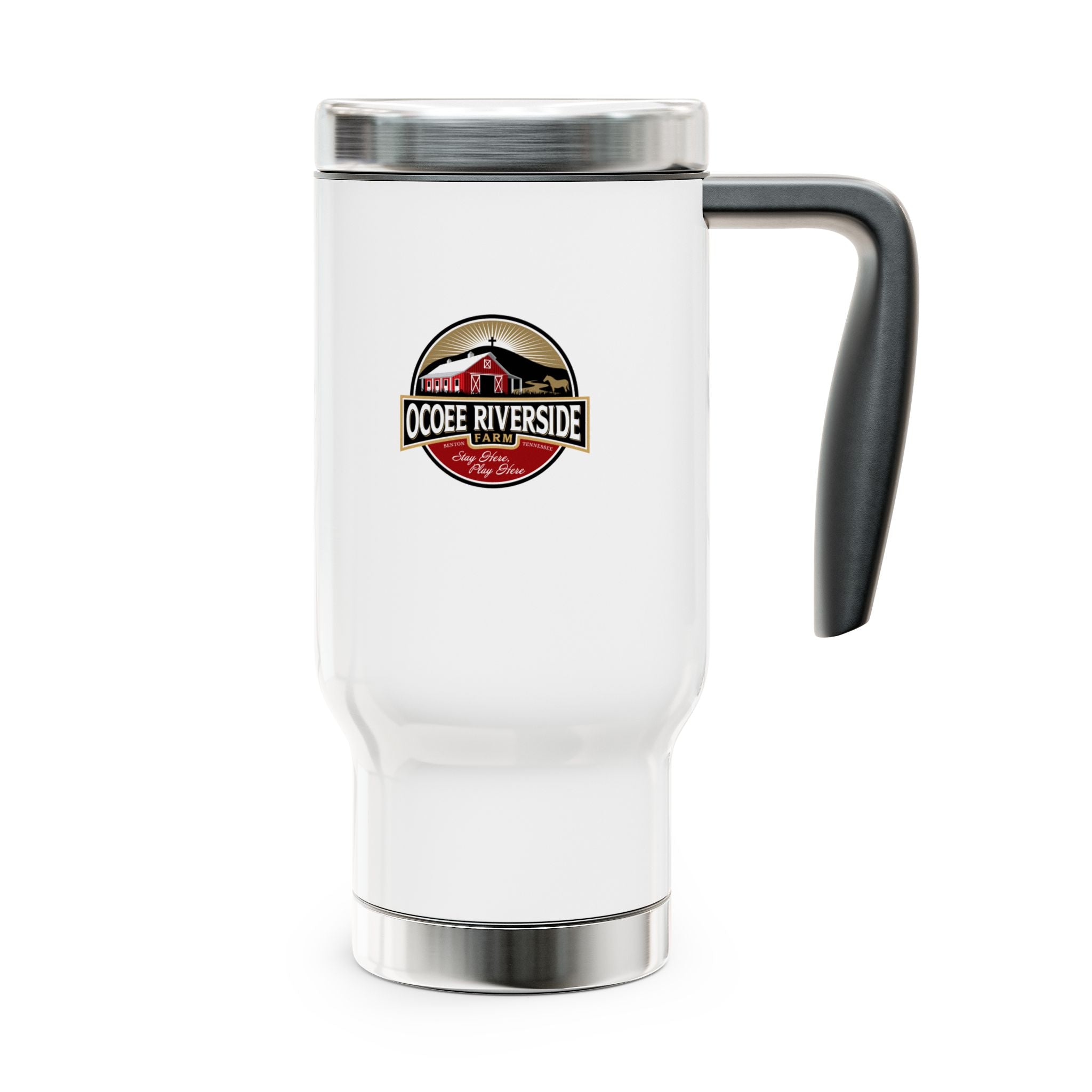 Sloth Design Stainless Steel Travel Mug | 14oz Insulated Coffee Cup with Handle