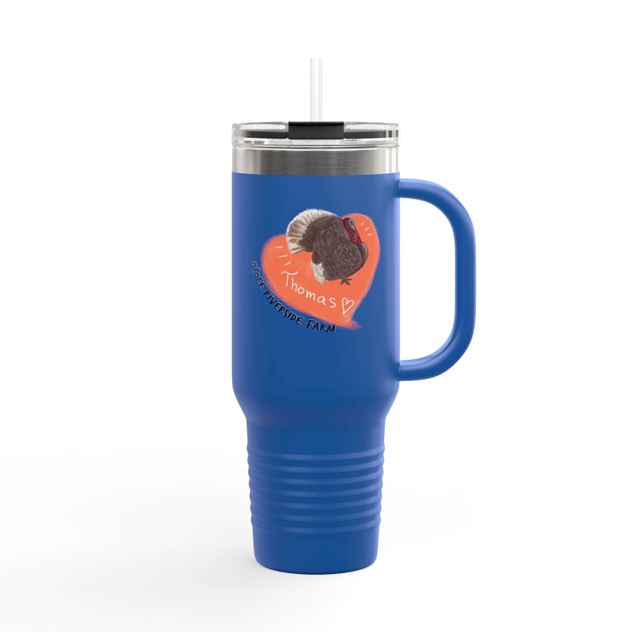 Cute Turkey Insulated Travel Mug - 40oz - Perfect for Adventure Lovers!